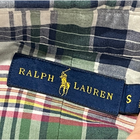 Polo Ralph Lauren Shirt Plaid Long Sleeve Button Down Shirt Mens - Picture 6 of 6